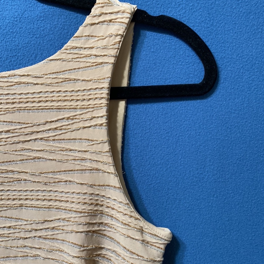 Open back lurex shine top half lining and side slits used size M Hotkiss - Picture 3 of 16